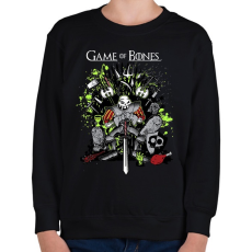 PRINTFASHION MediEvil - Game Of Bones - Gyerek pulóver - Fekete