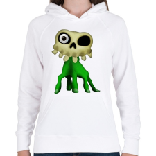 PRINTFASHION Medievil - Női kapucnis pulóver - Fehér női pulóver, kardigán