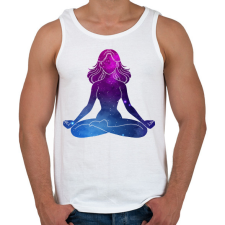 PRINTFASHION Meditáció - Férfi atléta - Fehér atléta, trikó