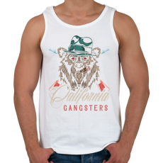 PRINTFASHION Medve 04 - California Gangsters - Férfi atléta - Fehér