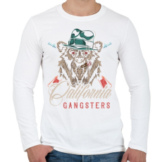 PRINTFASHION Medve 04 - California Gangsters - Férfi hosszú ujjú póló - Fehér