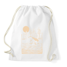 PRINTFASHION Medve bocs - Sportzsák, Tornazsák - Fehér tornazsák