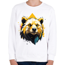 PRINTFASHION Medve - Gyerek pulóver - Fehér