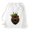 PRINTFASHION Medve king - Sportzsák, Tornazsák - Fehér