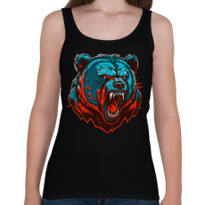 PRINTFASHION medve - Női atléta - Fekete