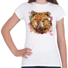 PRINTFASHION Medve - Női póló - Fehér női póló