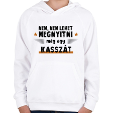 PRINTFASHION Még egy kassza - Gyerek kapucnis pulóver - Fehér gyerek pulóver, kardigán