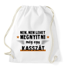 PRINTFASHION Még egy kassza - Sportzsák, Tornazsák - Fehér tornazsák