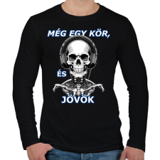 PRINTFASHION Még egy kör... - Férfi hosszú ujjú póló - Fekete férfi póló