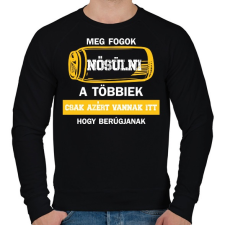 PRINTFASHION Meg fogok nősülni - Sörösdoboz - Fehér - Férfi pulóver - Fekete férfi pulóver, kardigán