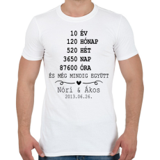 PRINTFASHION Még mindig együtt - Férfi póló - Fehér