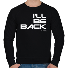 PRINTFASHION Meg visszaterek - T-800 - Férfi pulóver - Fekete