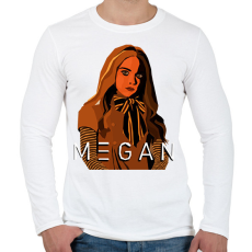 PRINTFASHION megan doll - Férfi hosszú ujjú póló - Fehér