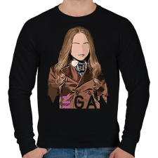 PRINTFASHION Megan - Férfi pulóver - Fekete férfi pulóver, kardigán