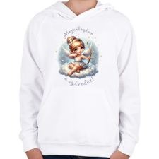 PRINTFASHION Megcéloztam a szívedet! - Gyerek kapucnis pulóver - Fehér gyerek pulóver, kardigán