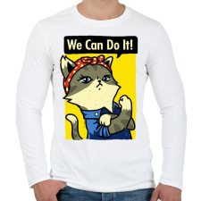 PRINTFASHION Megcsináljuk! - Férfi hosszú ujjú póló - Fehér férfi póló