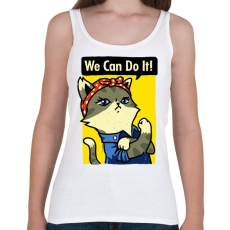 PRINTFASHION Megcsináljuk! - Női atléta - Fehér