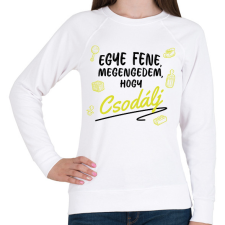 PRINTFASHION Megengedem, hogy csodálj - Sárga - Női pulóver - Fehér női pulóver, kardigán