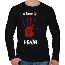 PRINTFASHION Megérint a halál - Férfi hosszú ujjú póló - Fekete férfi póló