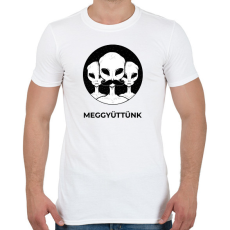 PRINTFASHION MEGGYÜTTÜNK - Férfi póló - Fehér