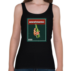 PRINTFASHION Meghívhatsz - Női atléta - Fekete