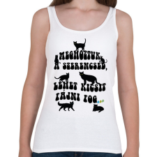 PRINTFASHION Meghoztuk a szerencséd - Női atléta - Fehér női trikó