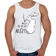 PRINTFASHION Mégis ki az az Alíz? - Férfi atléta - Fehér