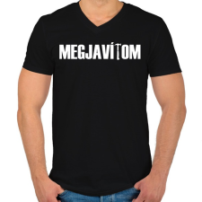 PRINTFASHION Megjavítom - Férfi V-nyakú póló - Fekete férfi póló