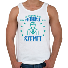 PRINTFASHION Megmentek pár szemet - Férfi atléta - Fehér