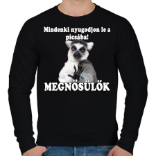 PRINTFASHION Megnősülök! - Férfi pulóver - Fekete férfi pulóver, kardigán