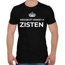 PRINTFASHION MEGSEGÍT MINKET A ZISTEN - Férfi póló - Fekete férfi póló