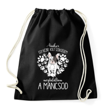 PRINTFASHION Megtaláltam a mancsod - Francia Bulldog - Sportzsák, Tornazsák - Fekete tornazsák