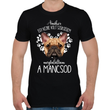 PRINTFASHION Megtaláltam a mancsod - French Bulldog - Férfi póló - Fekete férfi póló