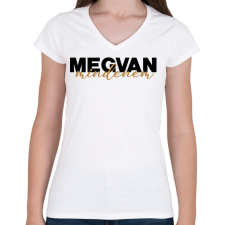PRINTFASHION Megvan mindenem - páros minta - Női V-nyakú póló - Fehér női póló