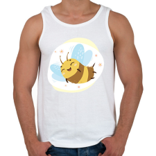 PRINTFASHION Méhecske 4 - Férfi atléta - Fehér atléta, trikó