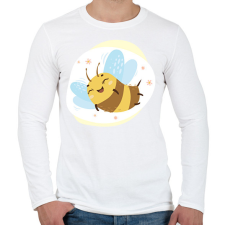 PRINTFASHION Méhecske 4 - Férfi hosszú ujjú póló - Fehér férfi póló