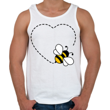 PRINTFASHION Méhecske  - Férfi atléta - Fehér atléta, trikó