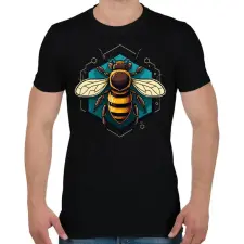 PRINTFASHION Méhecske  - Férfi póló - Fekete férfi póló
