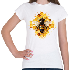 PRINTFASHION Méhecske - Női póló - Fehér