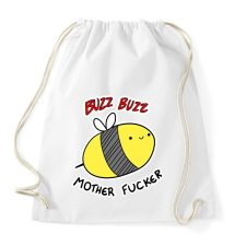 PRINTFASHION Méhecske Thug Life - Sportzsák, Tornazsák - Fehér tornazsák
