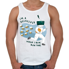 PRINTFASHION Méhész - Férfi atléta - Fehér atléta, trikó