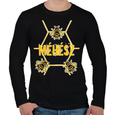 PRINTFASHION Méhész - Férfi hosszú ujjú póló - Fekete férfi póló