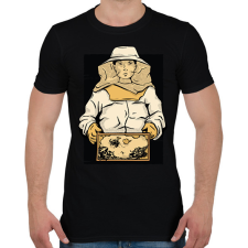 PRINTFASHION Méhész - Férfi póló - Fekete férfi póló