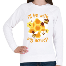 PRINTFASHION Méhész - Női pulóver - Fehér női pulóver, kardigán