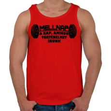 PRINTFASHION Mellnap - Férfi atléta - Piros