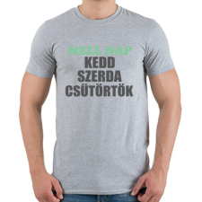 PRINTFASHION Mellnap - Férfi póló - Sport szürke férfi póló