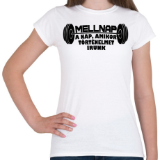 PRINTFASHION Mellnap - Női póló - Fehér