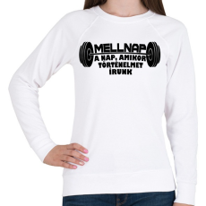 PRINTFASHION Mellnap - Női pulóver - Fehér