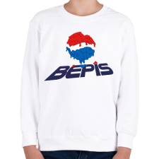 PRINTFASHION Melted Bepis - Gyerek pulóver - Fehér gyerek pulóver, kardigán