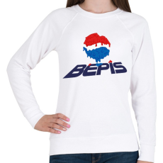 PRINTFASHION Melted Bepis - Női pulóver - Fehér